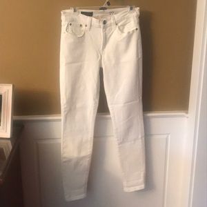 J.Crew white jeans size 27 ankle toothpick